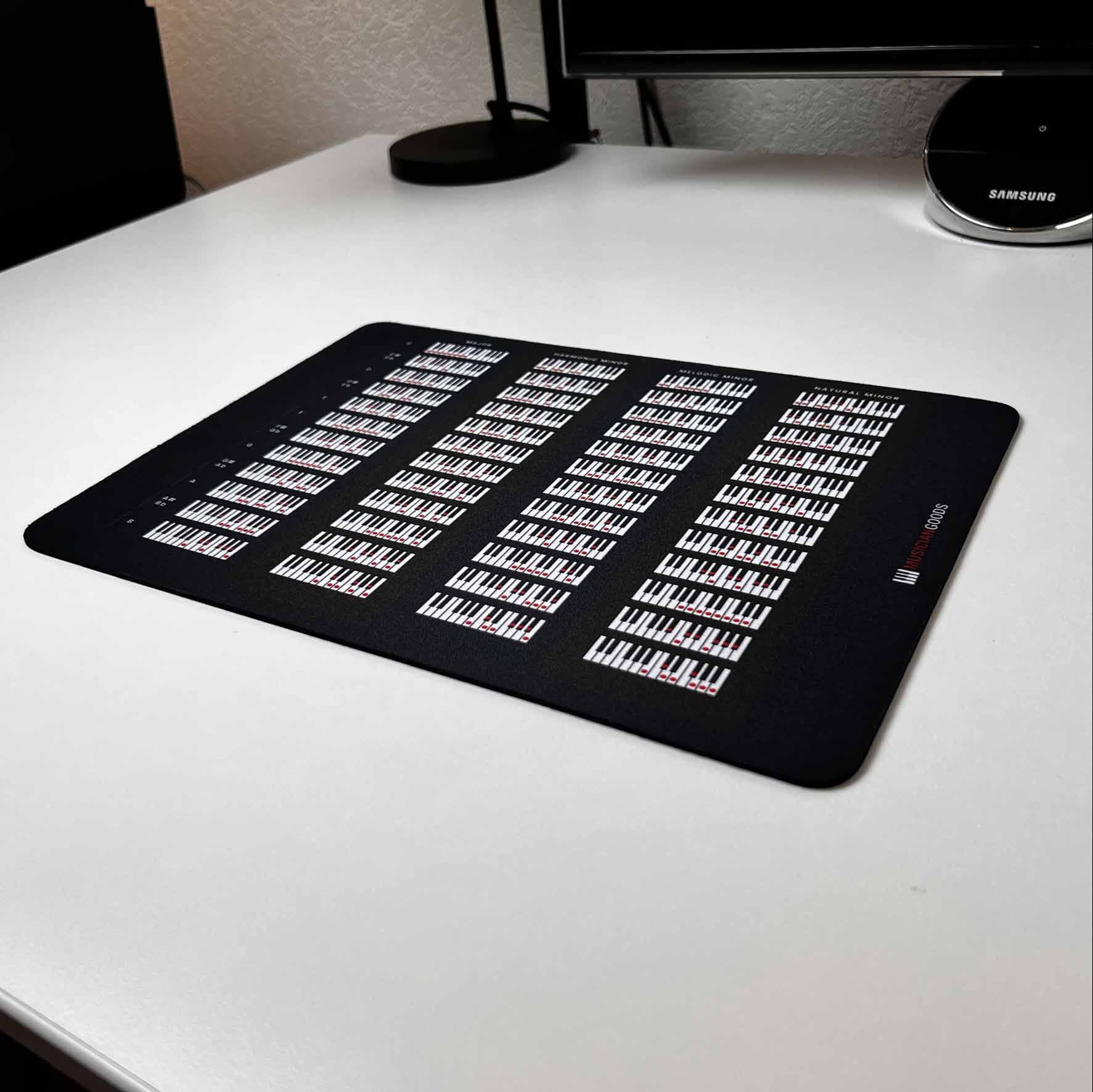 Piano Scales Chart Mousepad - Musiciangoods