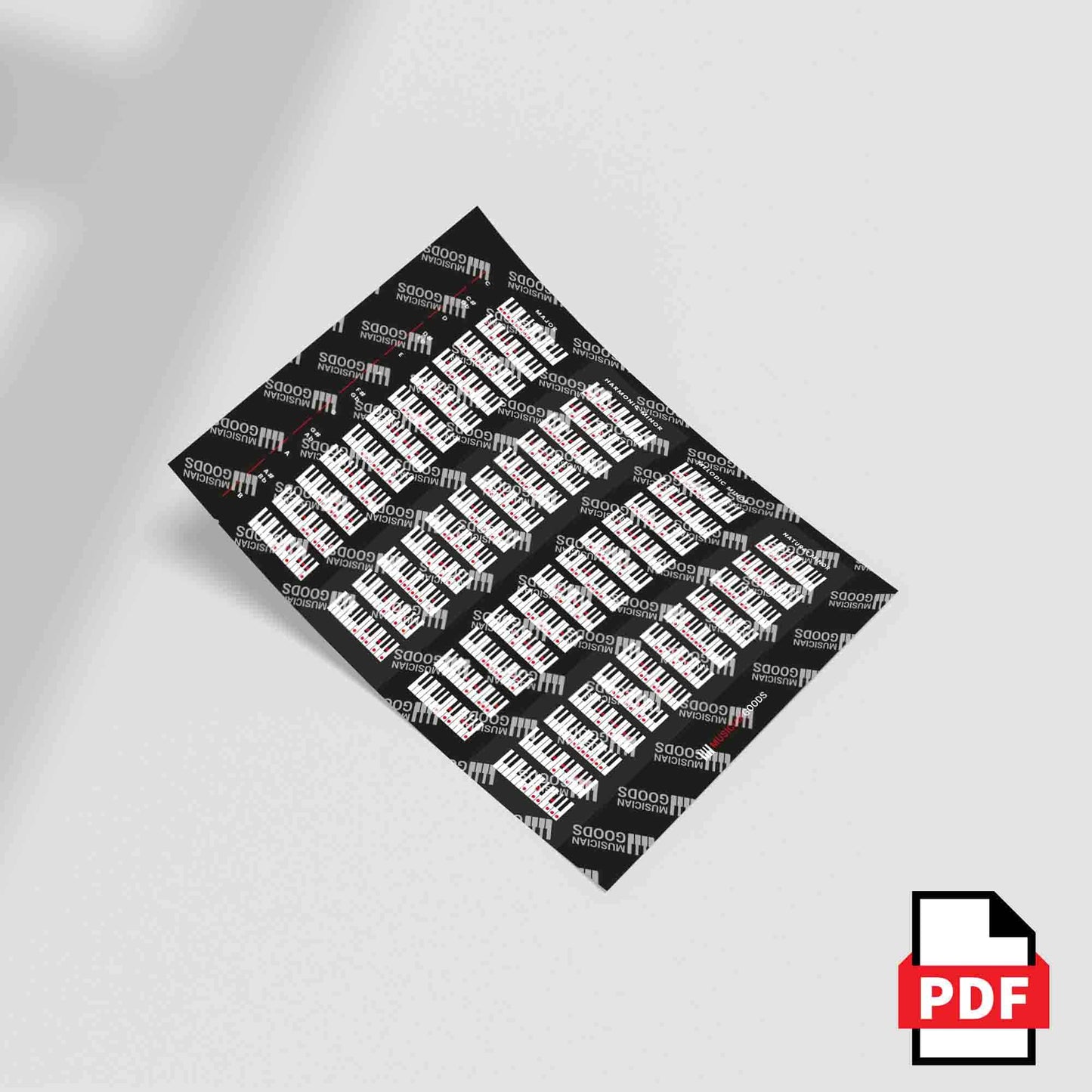 Piano Scales Chart (PDF File) - Musiciangoods