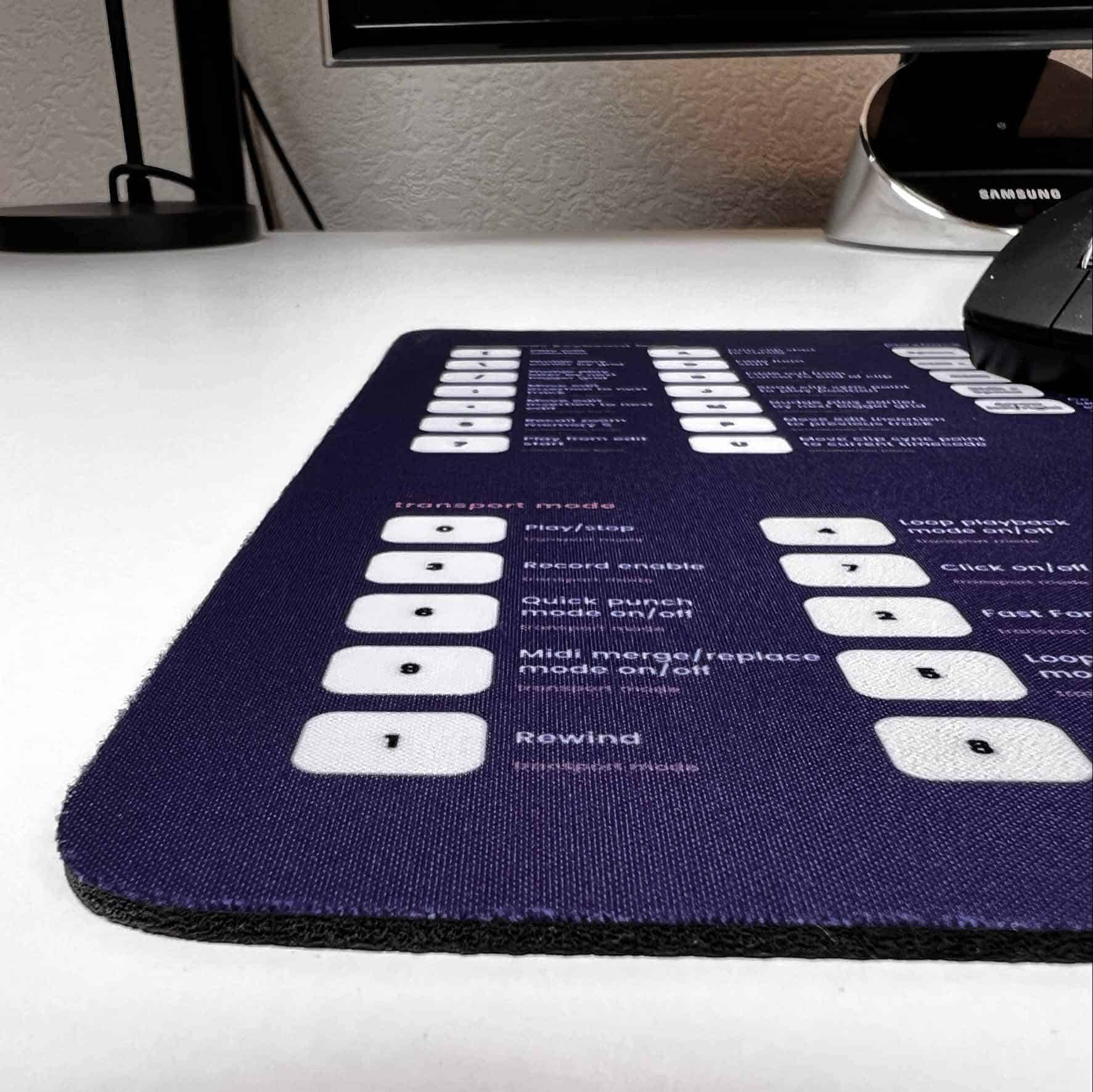 Pro Tools Shortcuts Mousepad - Musiciangoods