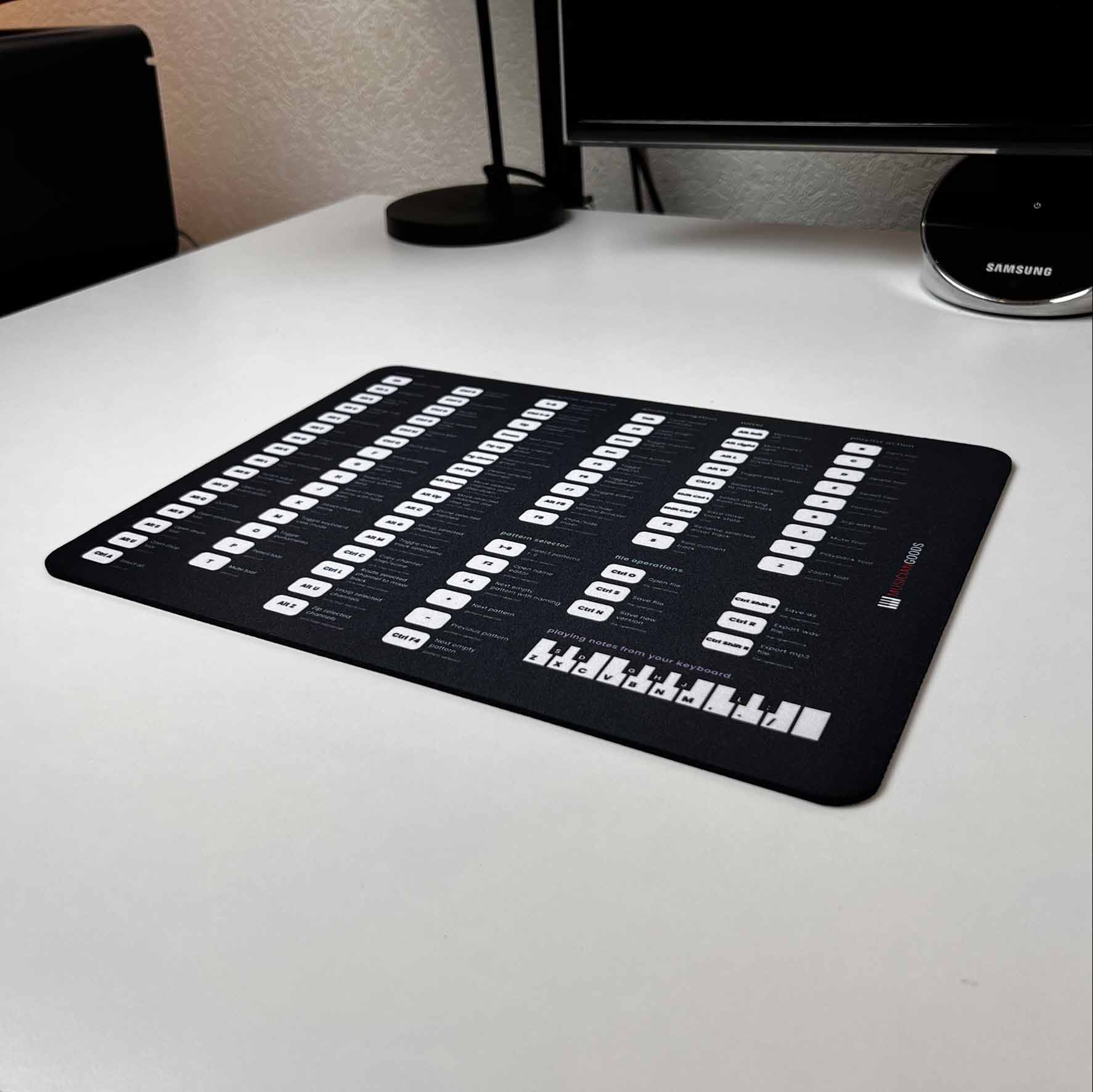 FL Studio Keyboard Shortcuts Mousepad - Musiciangoods