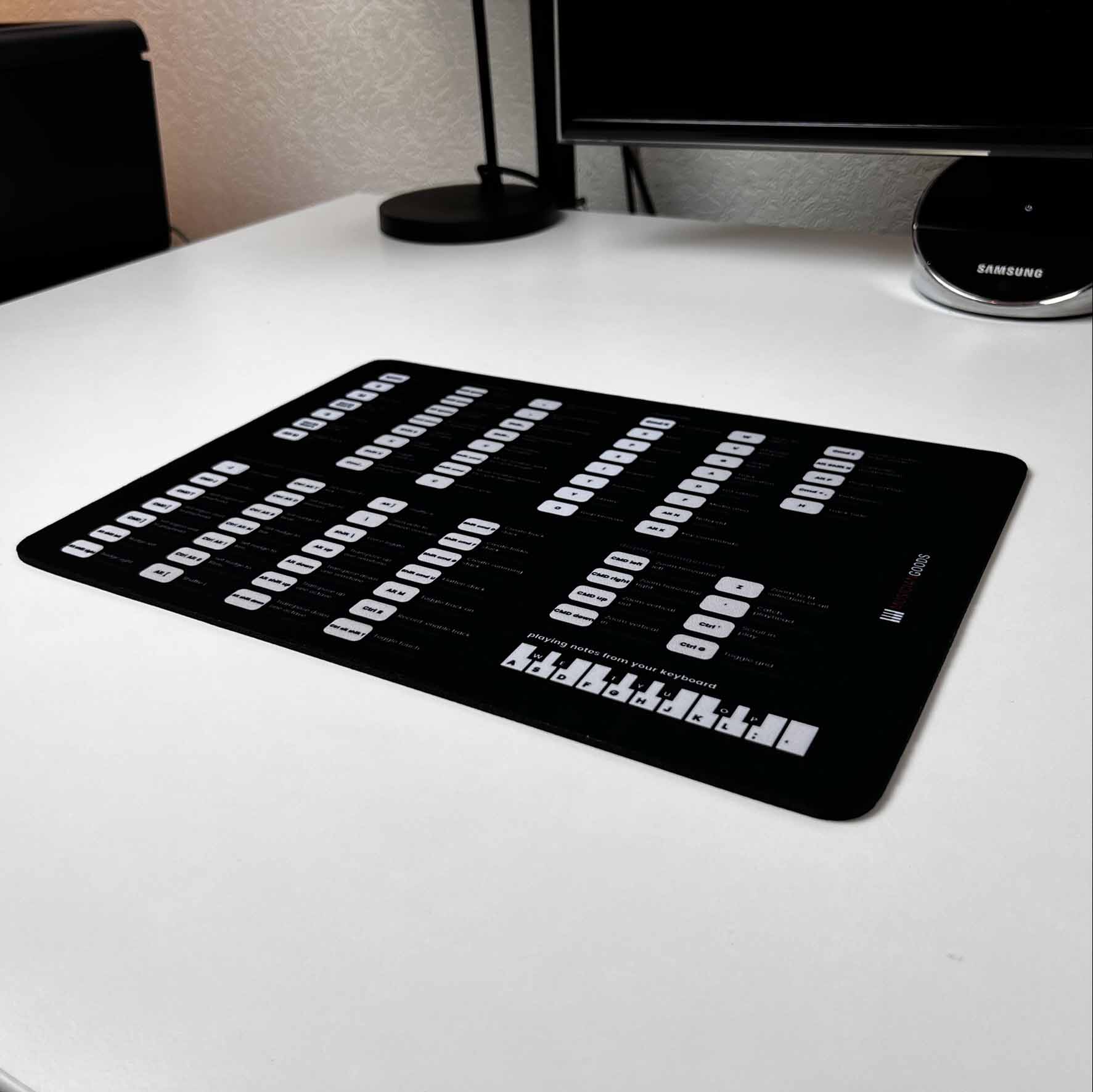 Logic Pro / X Shortcuts Mousepad - Musiciangoods