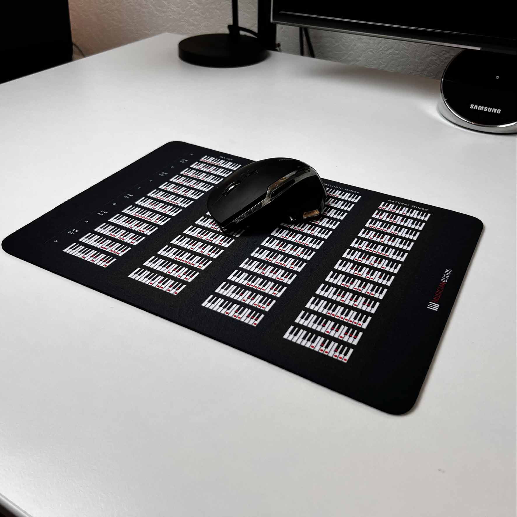 Piano Scales Chart Mousepad - Musiciangoods