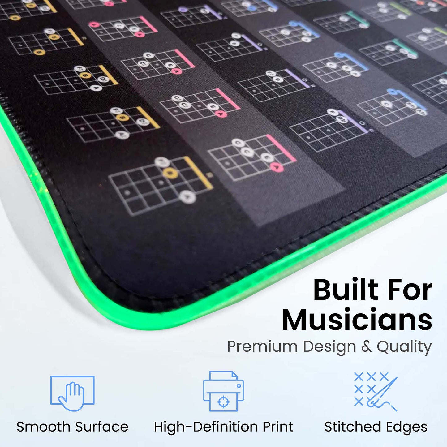 Bass Guitar Theory Cheat Sheet Mousepad