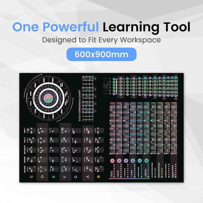 Bass Guitar Theory Poster - Musiciangoods