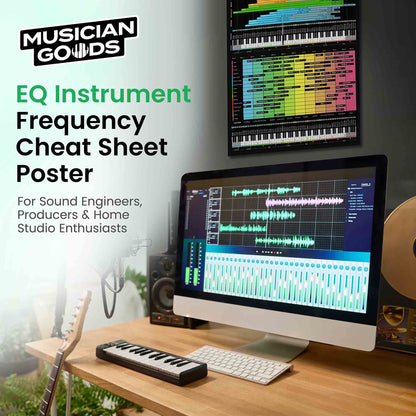 Instrument Frequency Cheat Sheet Poster - Musiciangoods