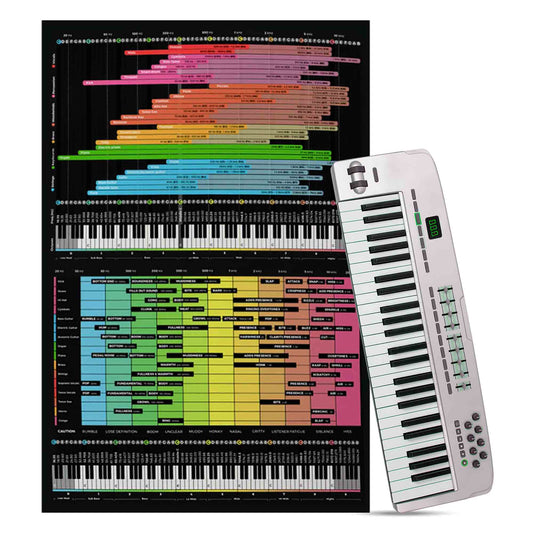 Instrument Frequency Cheat Sheet Poster - Musiciangoods