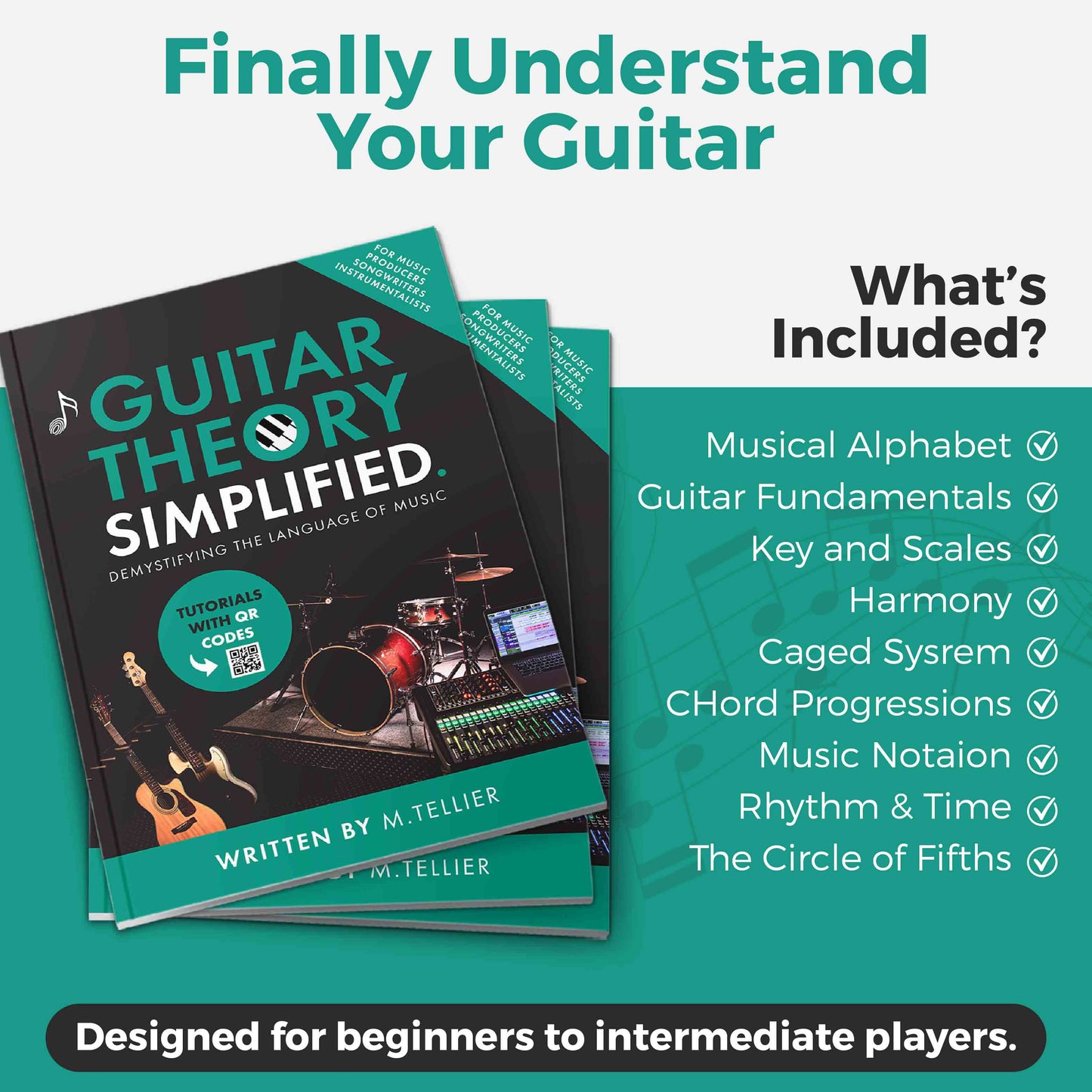 Guitar Theory Simplified (Paperback/PDF) - Musiciangoods