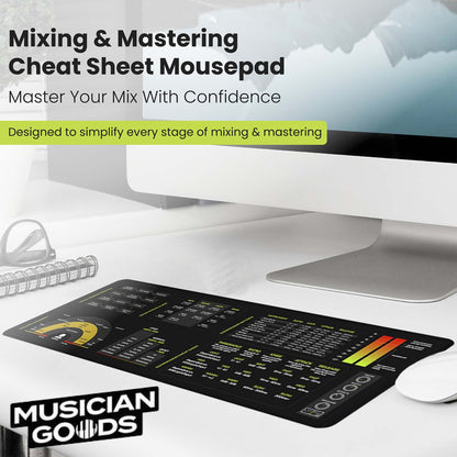 Mixing Mastering Cheat Sheet Mousepad