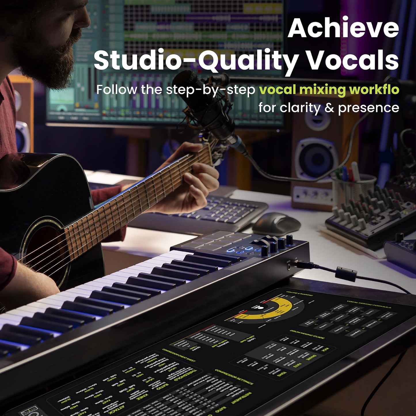 Mixing Mastering Cheat Sheet Mousepad