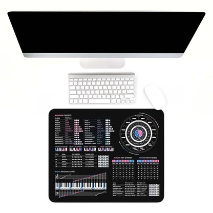 Music Theory Cheat Sheet Mousepad - Musiciangoods