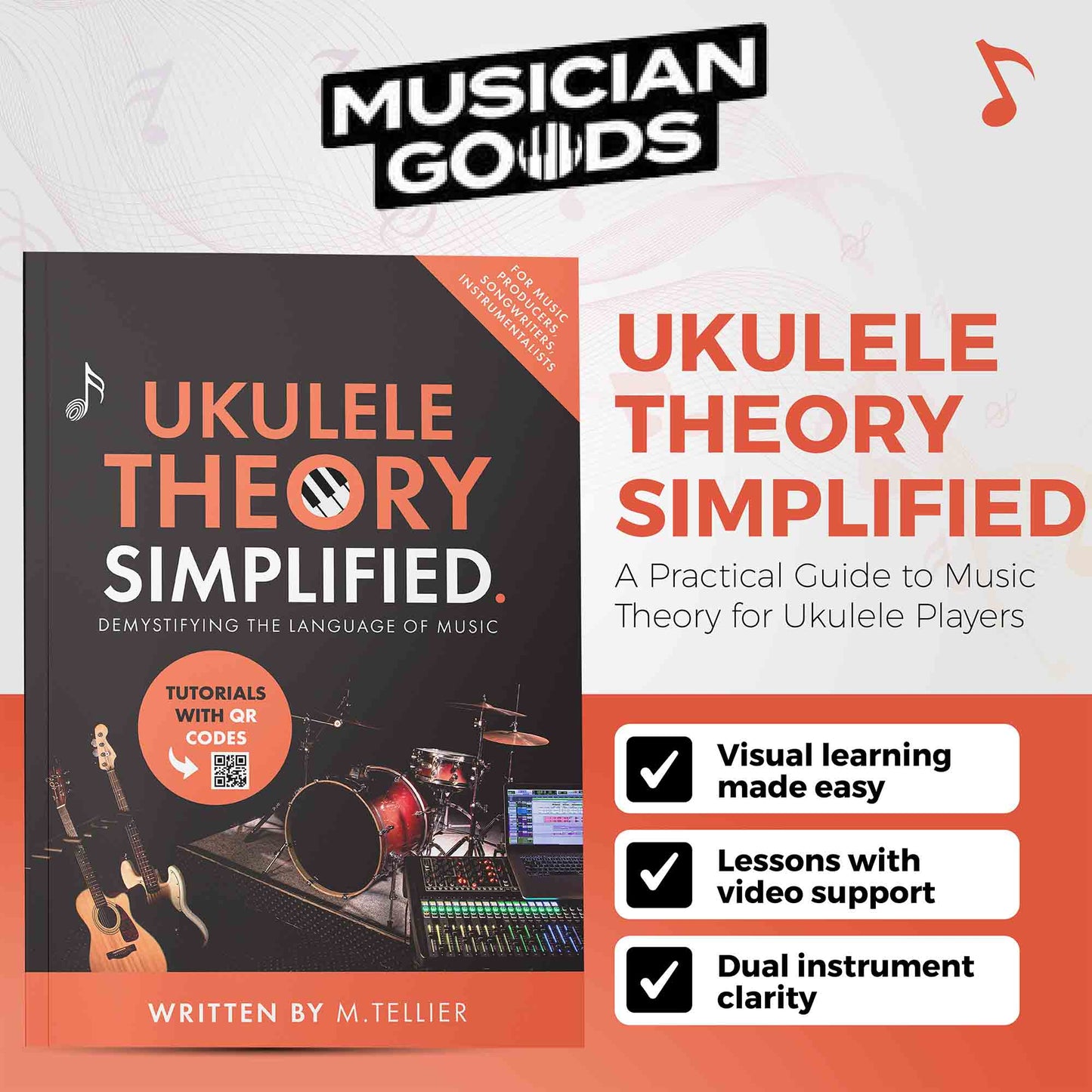 Ukulele Theory Simplified (Paperback/PDF) - Musiciangoods