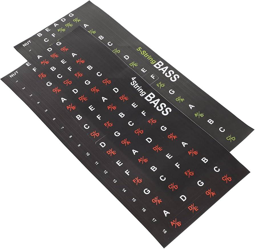 Bass Fretboard Stickers - Musiciangoods