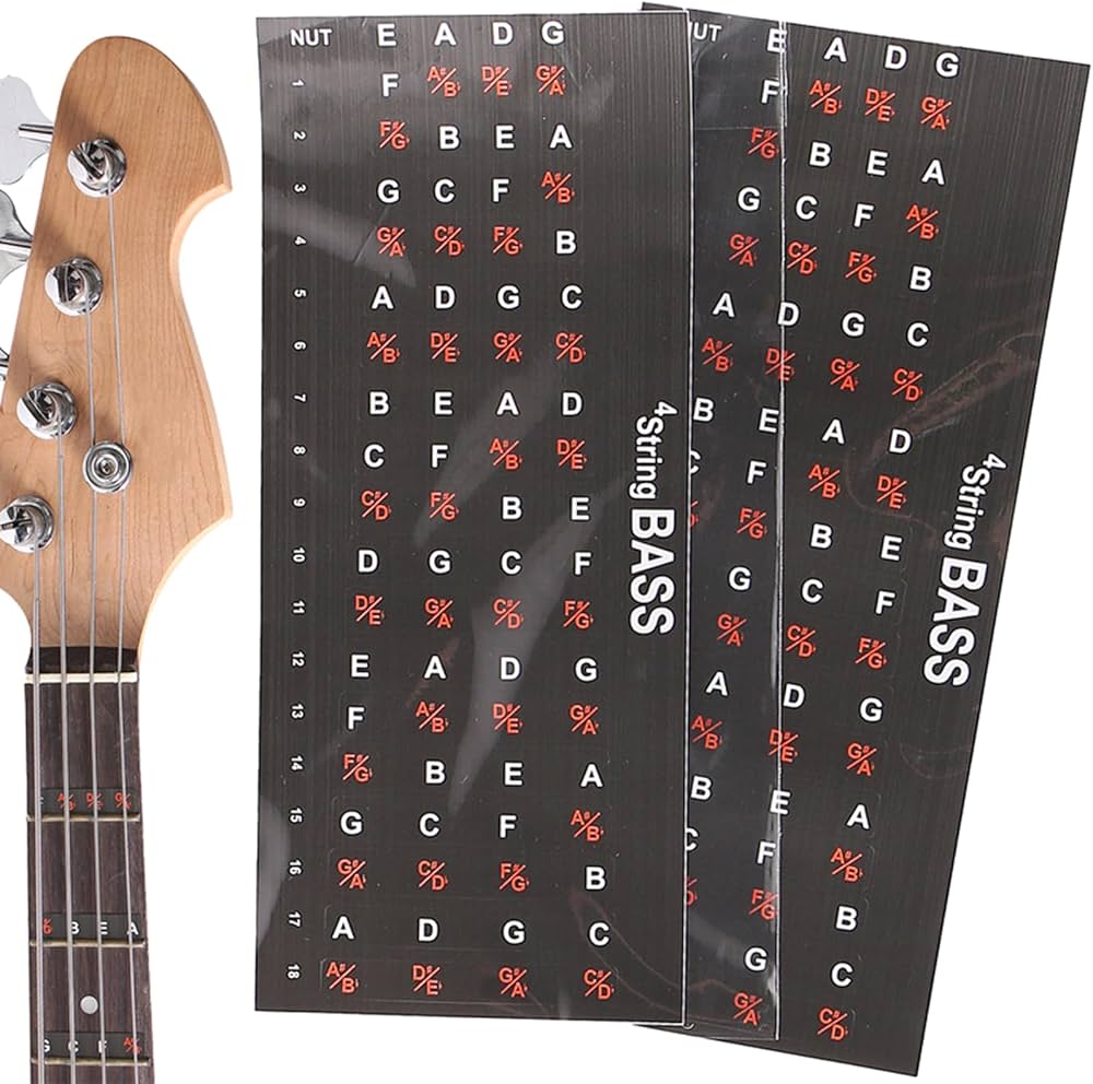 Bass Fretboard Stickers - Musiciangoods