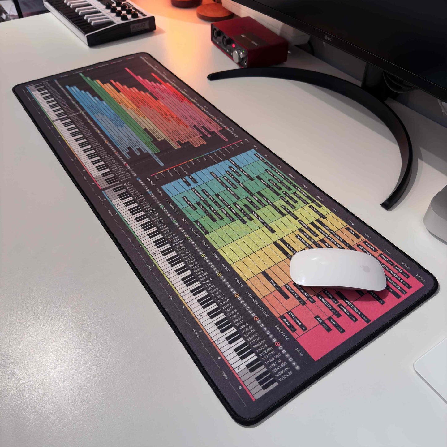 Mixing Mastering + EQ Instrument Frequency Chart Bundle - Musiciangoods