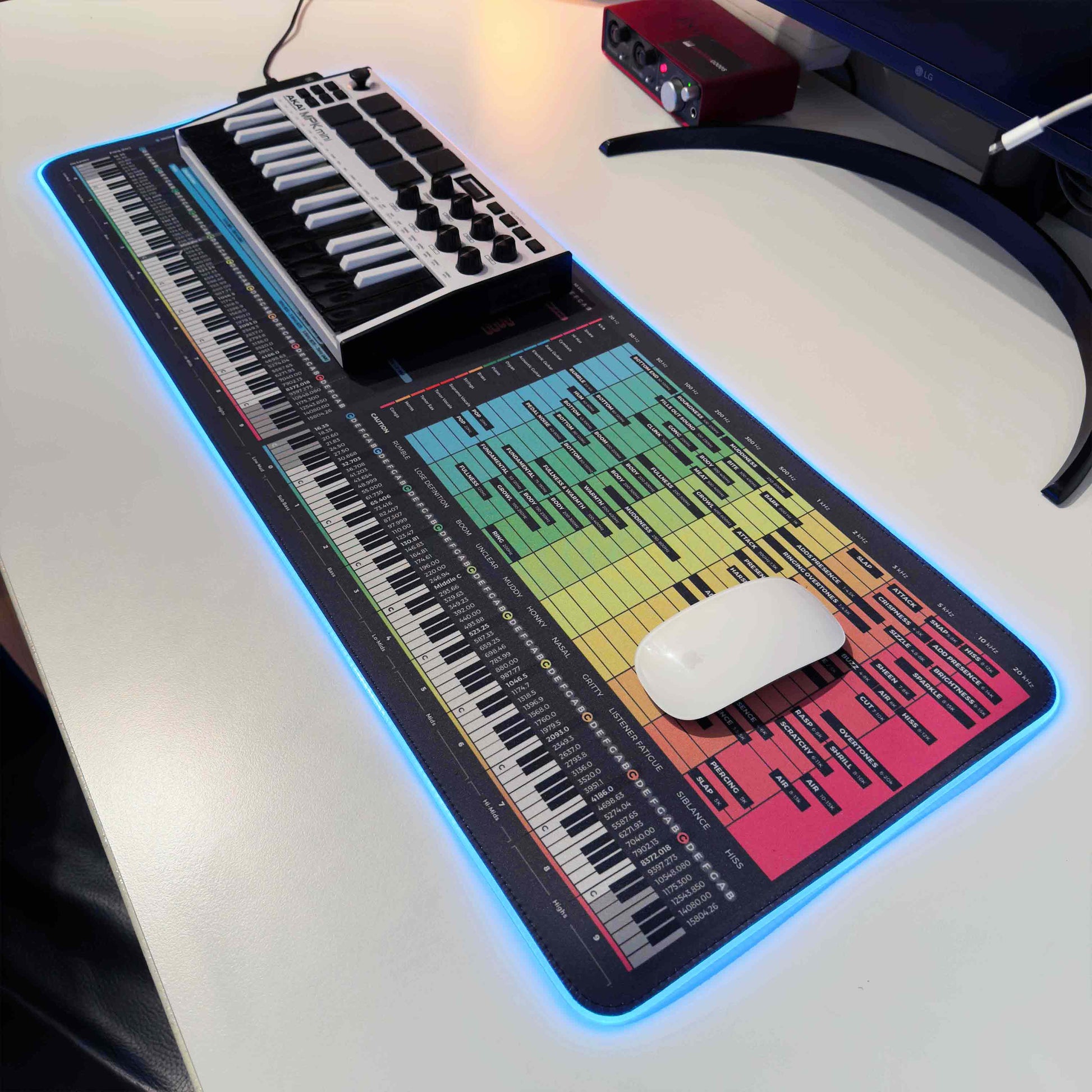 Mixing Mastering + EQ Instrument Frequency Chart Bundle - Musiciangoods