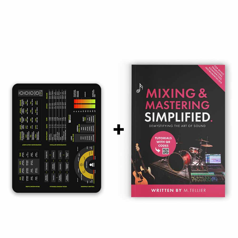 Mixing Mastering Simplified + Mixing Mastering Cheat Sheet Bundle - Musiciangoods