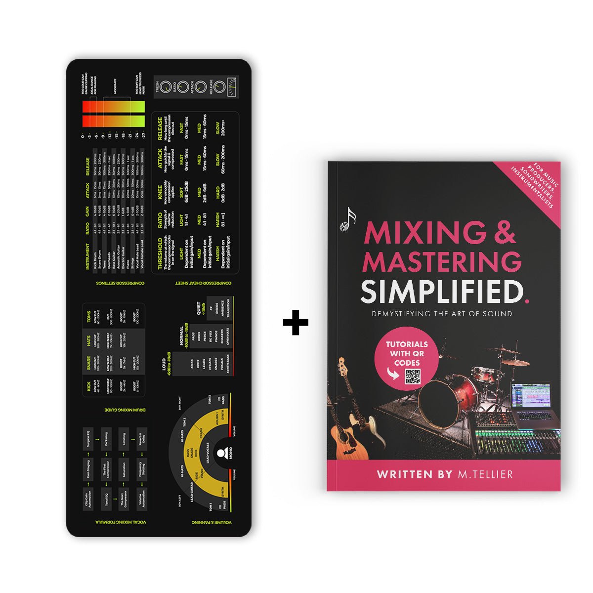 Mixing Mastering Simplified + Mixing Mastering Cheat Sheet Bundle (Pre - Order) - Musiciangoods