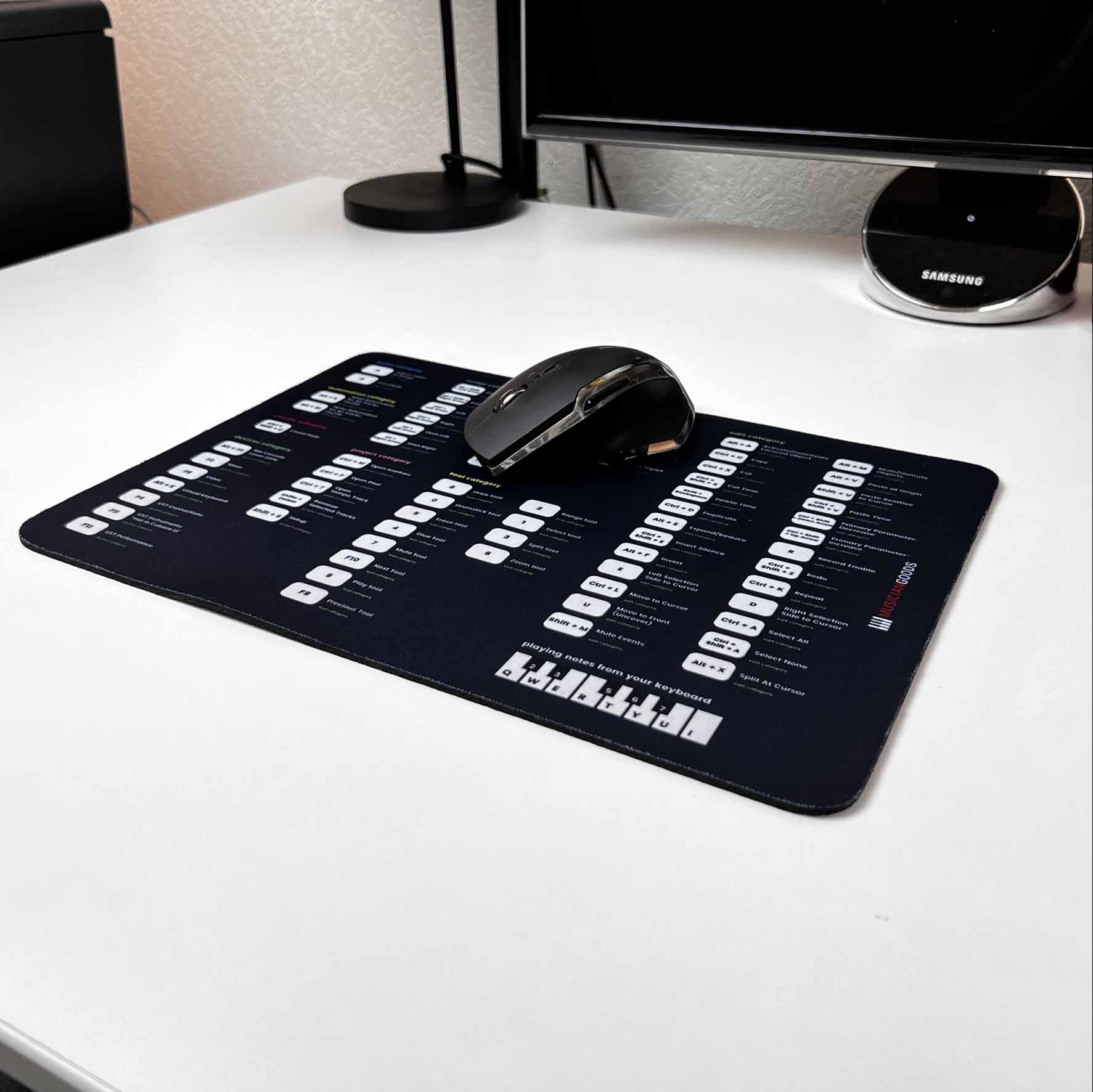 Steinberg Cubase Shortcuts Mousepad - Musiciangoods