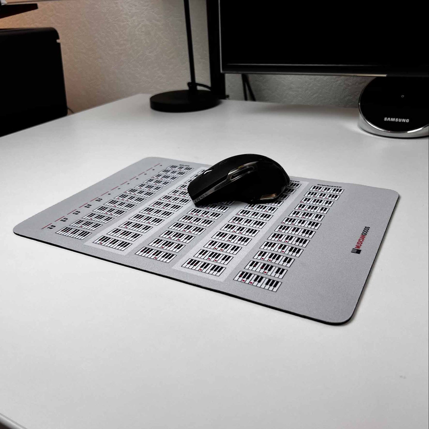 Piano Chords Chart Mousepad - Musiciangoods