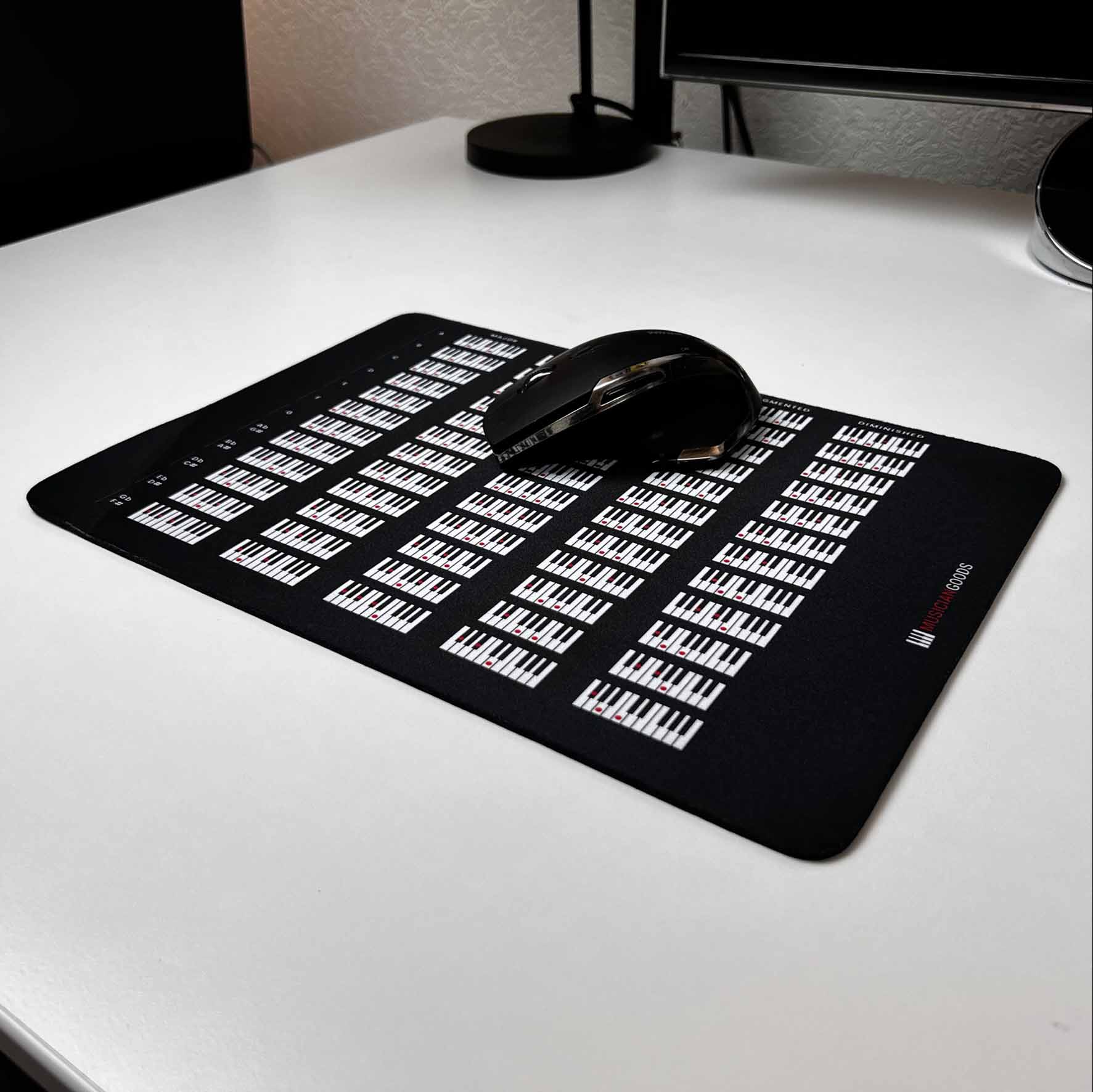 Piano Chords Chart Mousepad - Musiciangoods