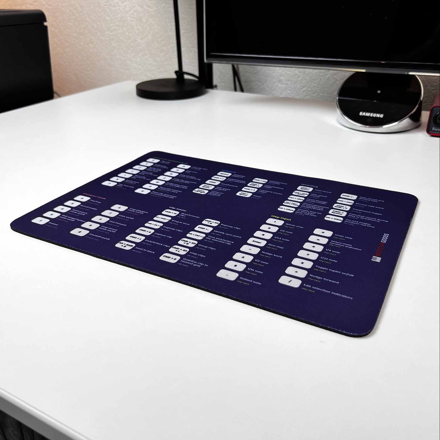 Pro Tools Shortcuts Mousepad - Musiciangoods
