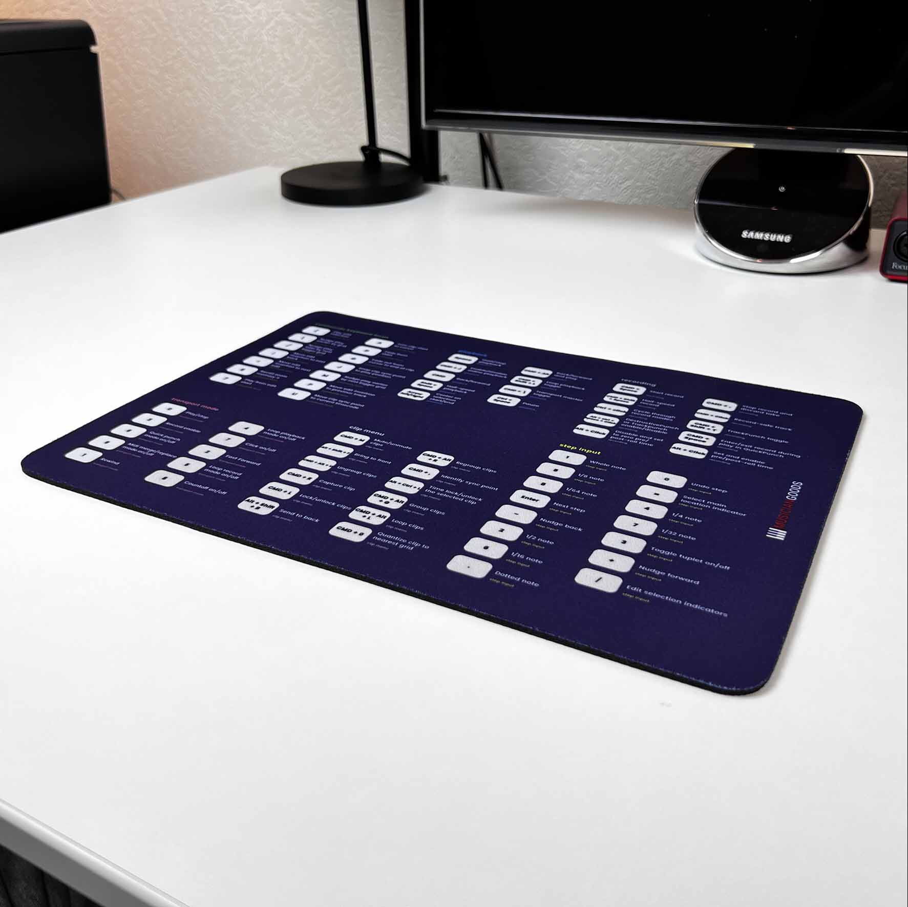 Pro Tools Shortcuts Mousepad - Musiciangoods