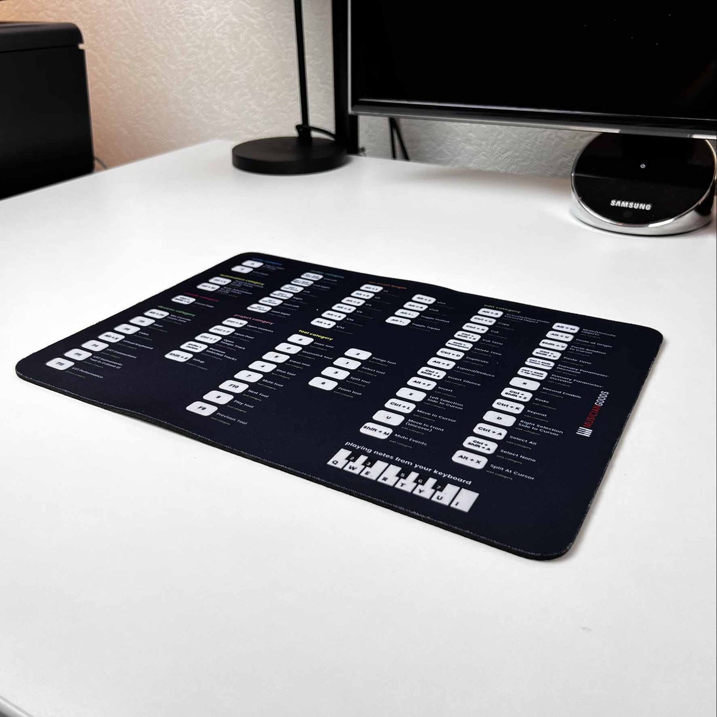 Steinberg Cubase Shortcuts Mousepad - Musiciangoods
