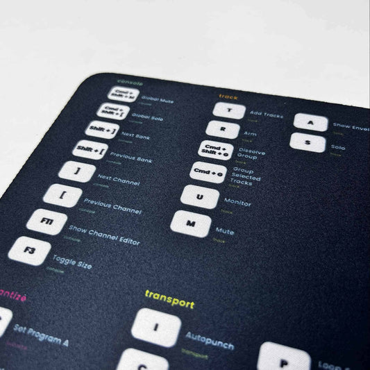 Presonus Studio One Shortcuts Mousepad - Musiciangoods