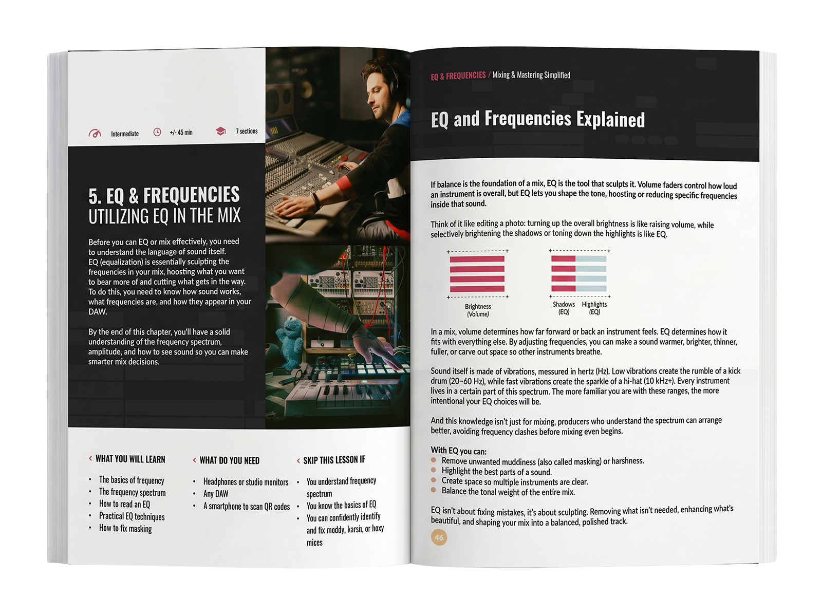 Mixing & Mastering Simplified — modern visual book