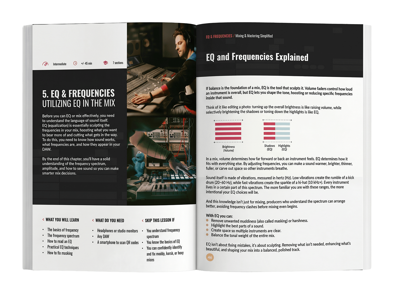 Mixing & Mastering Simplified — modern visual book