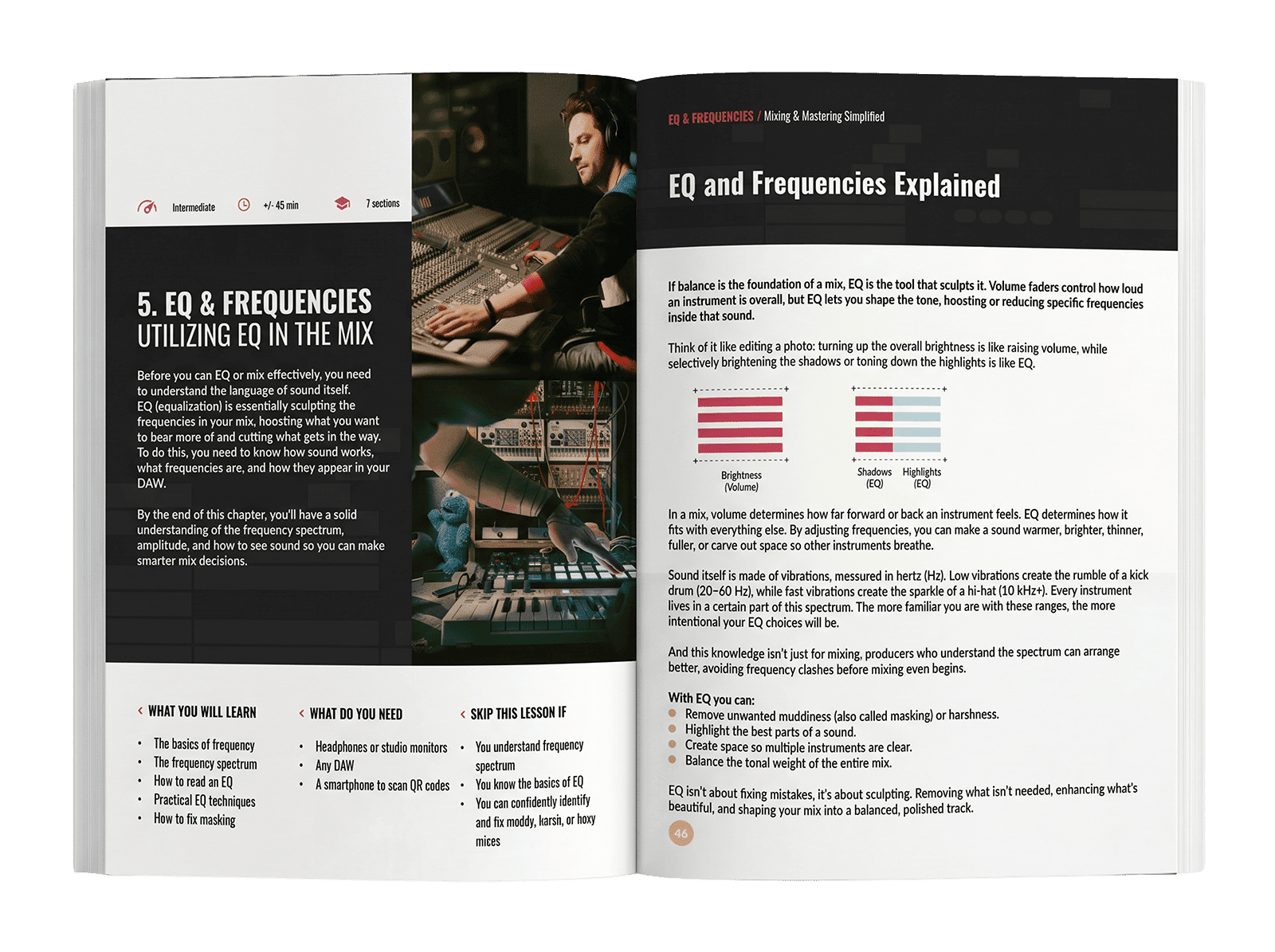 Mixing & Mastering Simplified — modern visual book